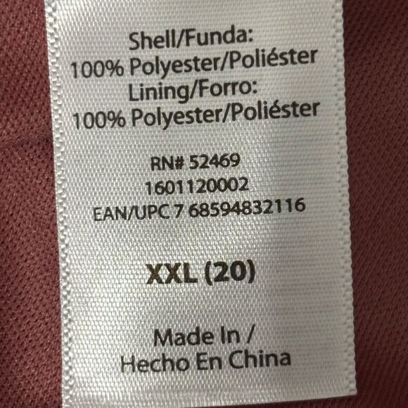 Sofia Vergara Empire Maxi Dress Plus Size XXLPlum Floral w/POCKETS Fully Lined - Picture 9 of 10